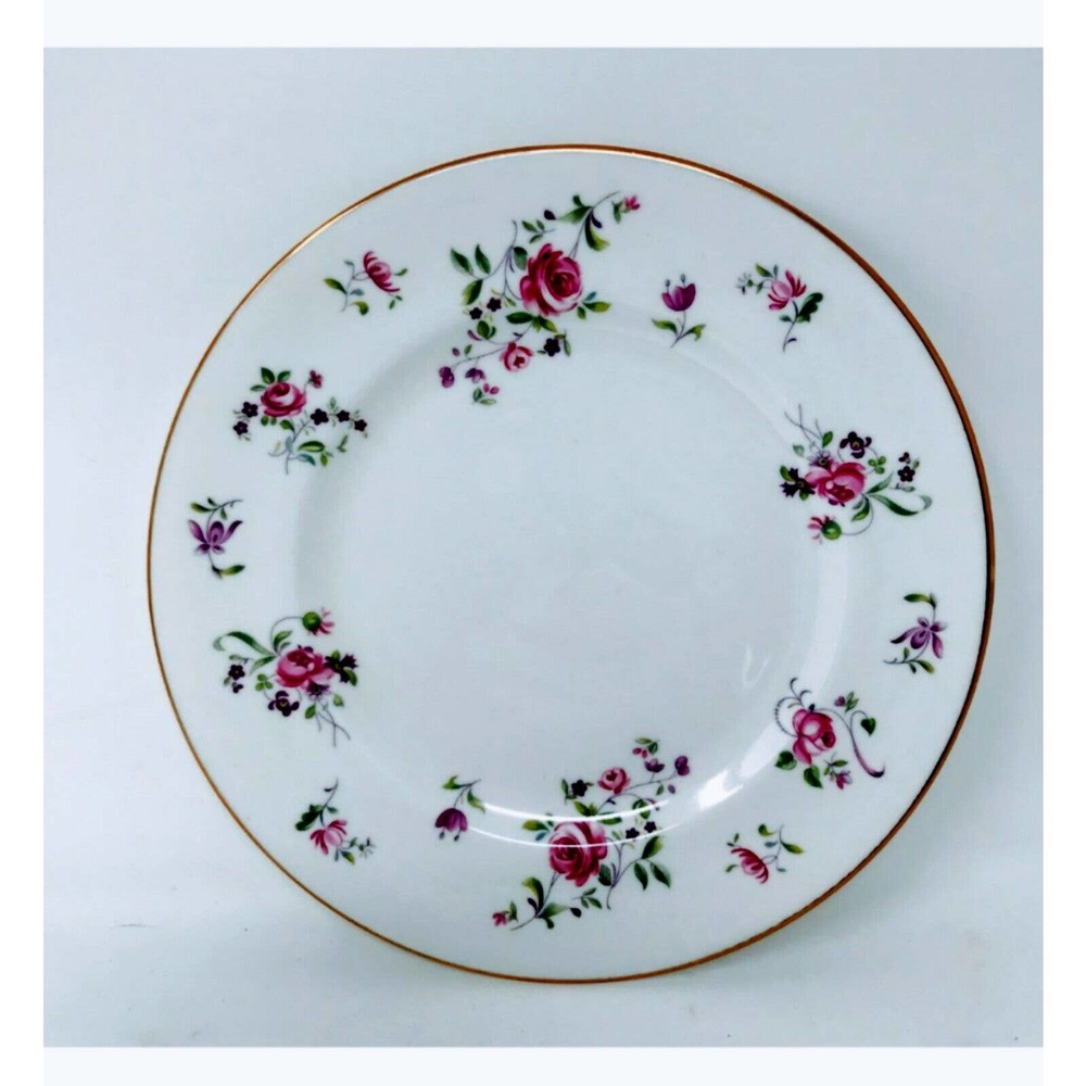 6 Royal Victoria Fine Bone China England Salad Plates 8.25" Pink Tea Rose